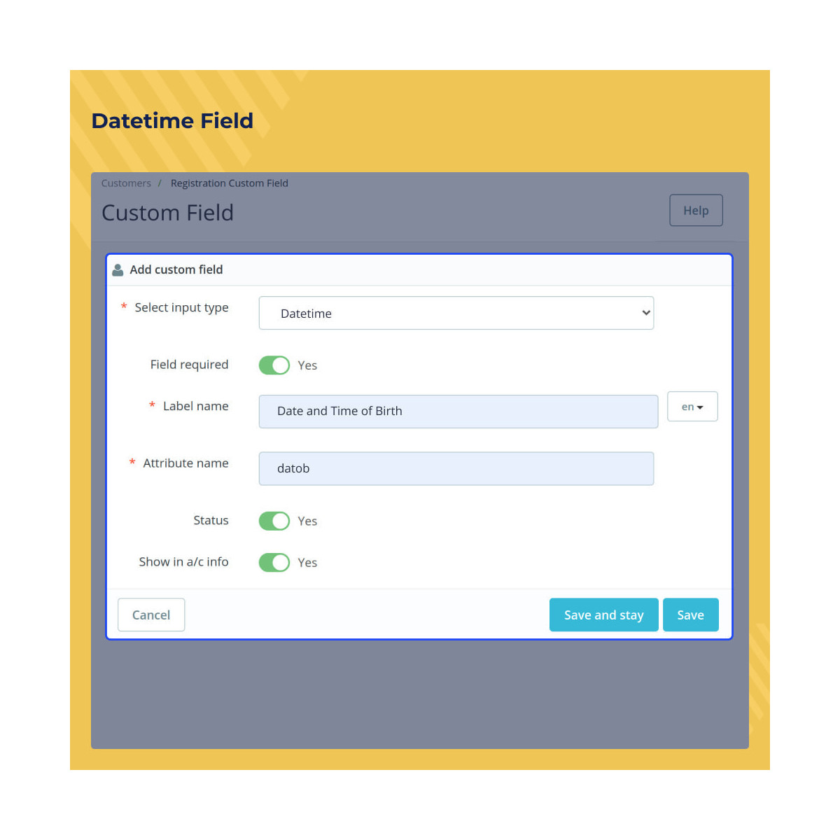 ماژول فیلد سفارشی ثبت نام پرستاشاپ Custom Registration Fields