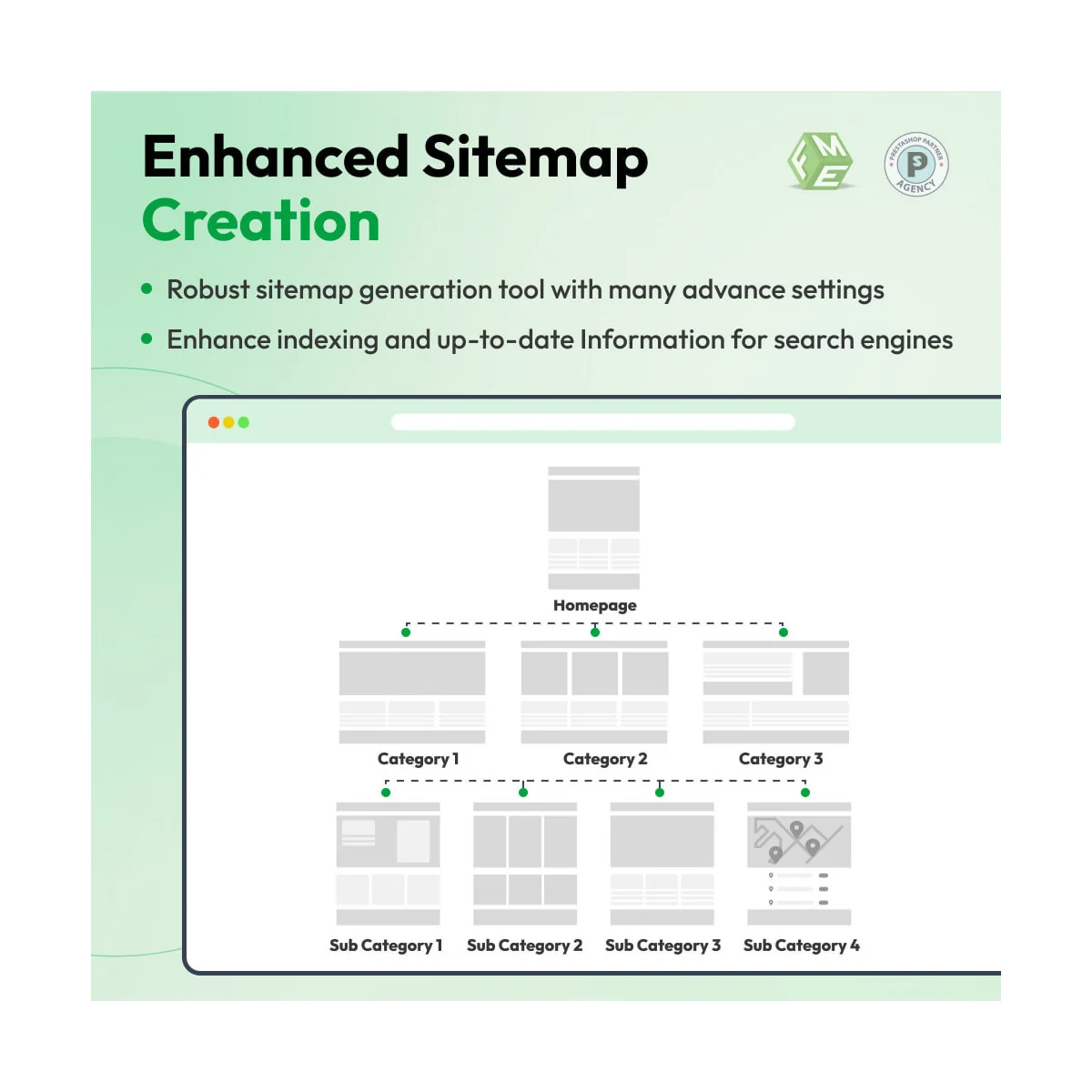 ماژول ایندکس سئوی پرستاشاپ - سئو اکسپرت FME