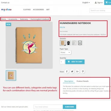 ماژول محصولات به‌ عنوان ترکیب‌ مجازی پرستاشاپ – اتصال محصولات به هم