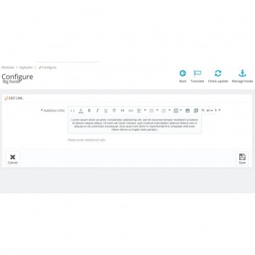 ماژول پرستاشاپی طراحی فوتر حرفه ای Big Footer