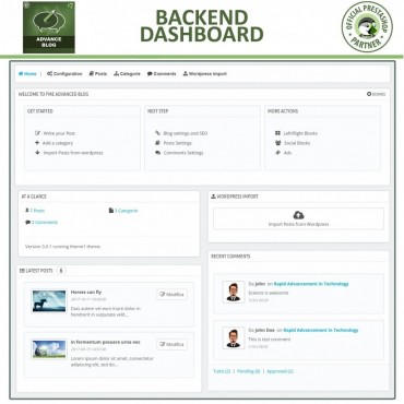 ماژول بلاگ پرستاشاپ شرکت FME