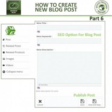 ماژول بلاگ پرستاشاپ شرکت FME