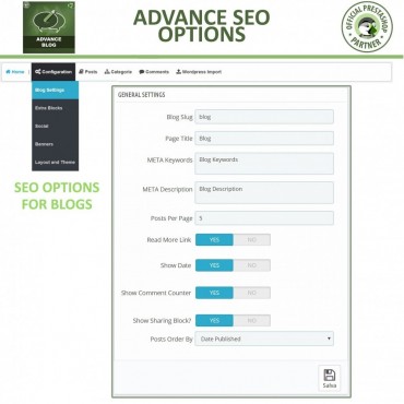 ماژول بلاگ پرستاشاپ شرکت FME
