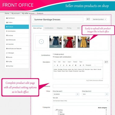 ماژول چند فروشندگی پرستاشاپ Marketplace Builder Module کاری از شرکت ETS Soft