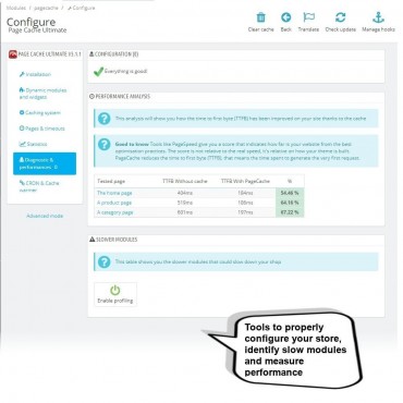 ماژول پرستاشاپ Page Cache Ultimate ، افزونه بهینه سازی و افزایش سرعت