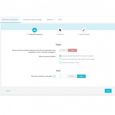 ماژول یادآوری سبدهای خرید رها شده پیشرفته پرستاشاپ