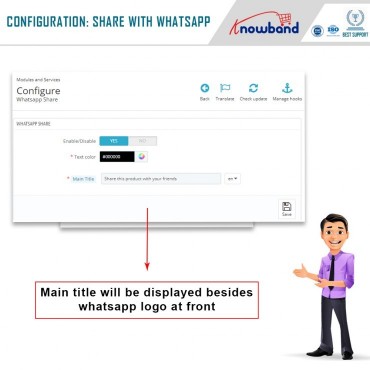 ماژول اشتراک گذاری محصولات با مشتریان در واتساپ
