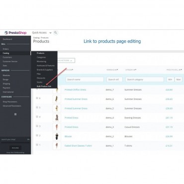ماژول بینظیر ویرایش انبوه کاتالوگ محصولات پرستاشاپ