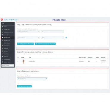 ماژول بینظیر ویرایش انبوه کاتالوگ محصولات پرستاشاپ