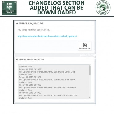 جدیدترین نسخه ماژول بروزرسانی انبوه قیمت های پرستاشاپ