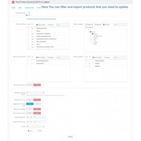 ماژول بروزرسانی انبوه مقدار و قیمت محصولات + قابلیت ویرایش زنده