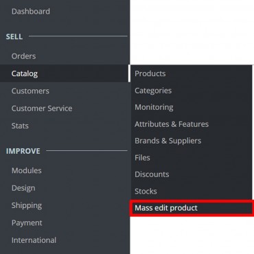 ماژول پرستاشاپی ویرایش انبوه محصولات SeoSa