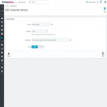 ماژول ثبت تیکت پرستاشاپ - Cetasko سیستم پشتیبانی و ثبت تیکت پرستاشاپ