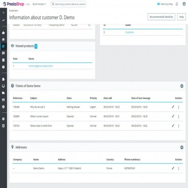 ماژول ثبت تیکت پرستاشاپ - Cetasko سیستم پشتیبانی و ثبت تیکت پرستاشاپ