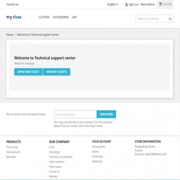 ماژول ثبت تیکت پرستاشاپ - Cetasko سیستم پشتیبانی و ثبت تیکت پرستاشاپ