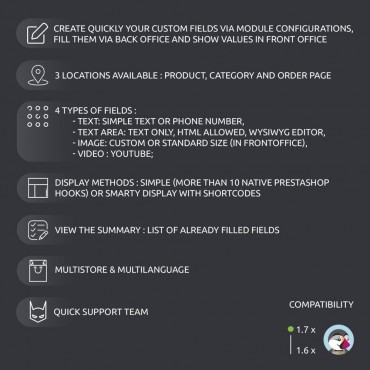 ماژول افزودن فیلد دلخواه پرستاشاپ کاری از شرکت 202 ایکامرس