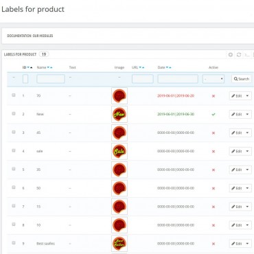 ماژول برچسب پرستاشاپ - افزونه درج لیبل بر روی محصولات