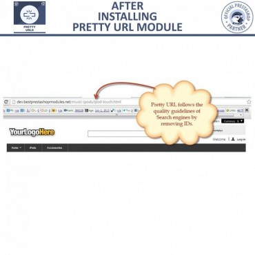 ماژول کوتاه سازی آدرس های اینترنتی در پرستاشاپ