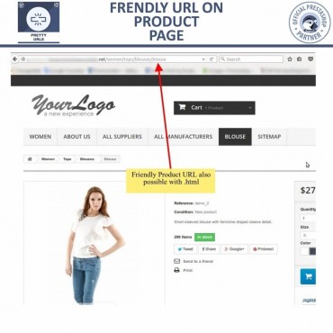 ماژول کوتاه سازی آدرس های اینترنتی در پرستاشاپ