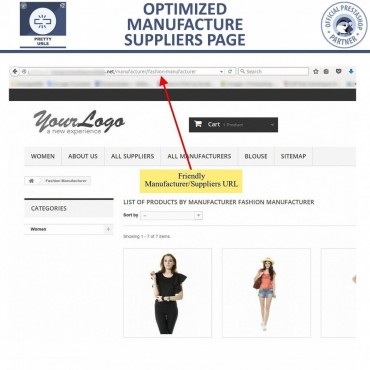 ماژول کوتاه سازی آدرس های اینترنتی در پرستاشاپ