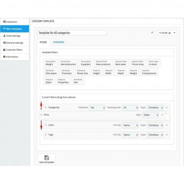 ماژول فیلتر پرستاشاپ – افزونه فیلتر نتایج جستجوی پرستاشاپ