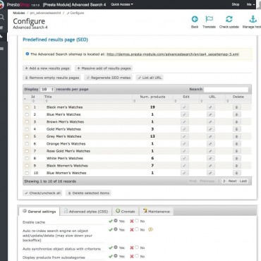 ماژول جستجو و فیلتر پیشرفته پرستاشاپ