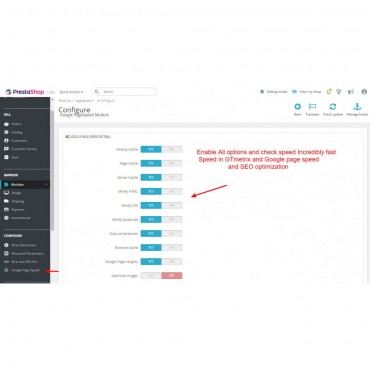 ماژول افزایش سرعت صفحه پرستاشاپ و کسب رتبه در گوگل