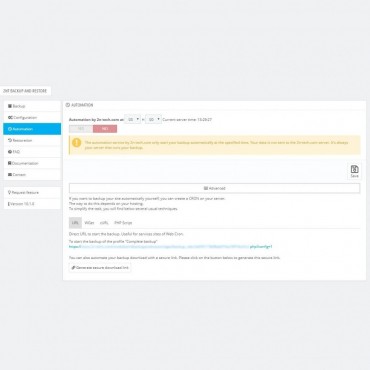 ماژول بک آپ گیری پرستاشاپ -NT Backup And Restore Module