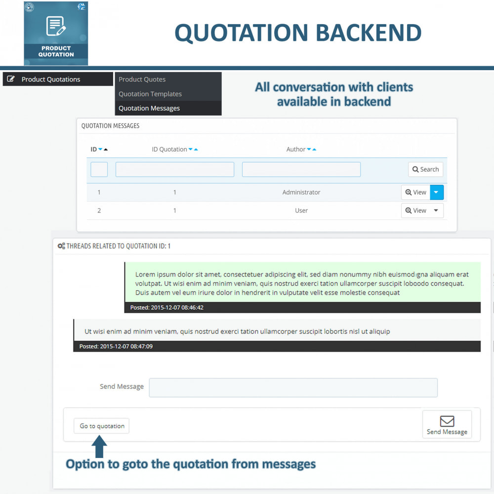 Product Quotation - Allow Customer to Ask For Quote Module