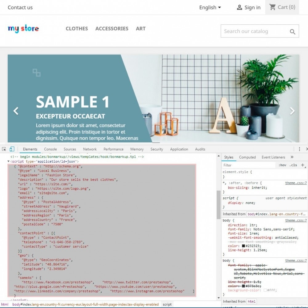 ماژول داده های ساختار یافته + ریچ اسنیپت نسخه تجاری برای بهبود سئو وب سایت های پرستاشاپ
